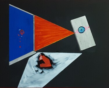 Peinture intitulée "Sang pour sens" par Thierry Deluc, Œuvre d'art originale, Acrylique