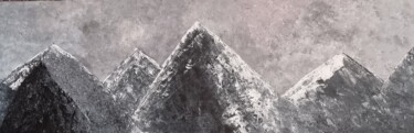 Ζωγραφική με τίτλο "Sommets montagneux" από Thierry Deluc, Αυθεντικά έργα τέχνης, Ακρυλικό