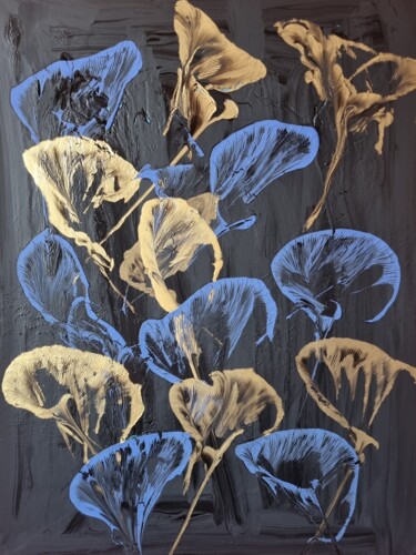 Peinture intitulée "Fleurs solaires N° 3" par Thierry Deluc, Œuvre d'art originale, Acrylique