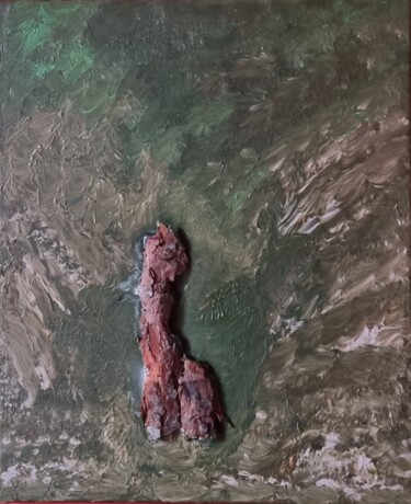 Schilderij getiteld "Boisée" door Thierry Deluc, Origineel Kunstwerk, Acryl