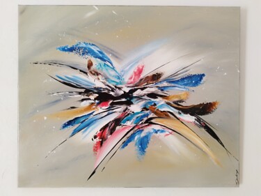 Painting titled "Brainstorm" by Thierry Dodrieux, Original Artwork, Acrylic Mounted on Wood Stretcher frame