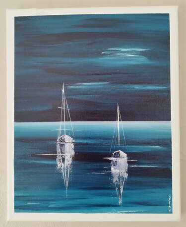 Malerei mit dem Titel "marine" von Thierry Dodrieux, Original-Kunstwerk, Acryl
