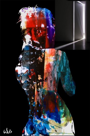 Arts numériques intitulée "Femme Porte" par Wub, Œuvre d'art originale, Peinture numérique