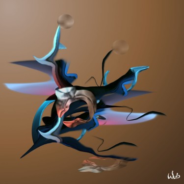 Arts numériques intitulée "Spider" par Wub, Œuvre d'art originale, Peinture numérique