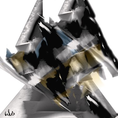 Digitale Kunst mit dem Titel "Chevalier" von Wub, Original-Kunstwerk, Digitale Malerei