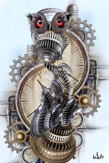 Digital Arts titled "Montres Engrenages" by Wub, Original Artwork, Photo Montage