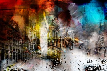 Digital Arts titled "Apocalypse" by Wub, Original Artwork, Photo Montage Mounted on Aluminium