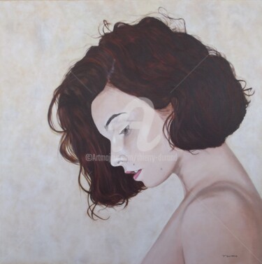 Painting titled "Clara" by Thierry Durand, Original Artwork, Acrylic Mounted on Wood Stretcher frame