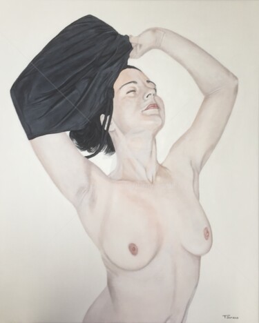 Картина под названием "Dévoilée" - Thierry Durand, Подлинное произведение искусства, Акрил Установлен на Деревянная рама для…