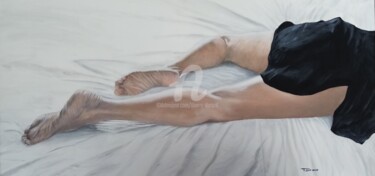 Pintura intitulada "Jeu de jambes" por Thierry Durand, Obras de arte originais, Acrílico Montado em Armação em madeira
