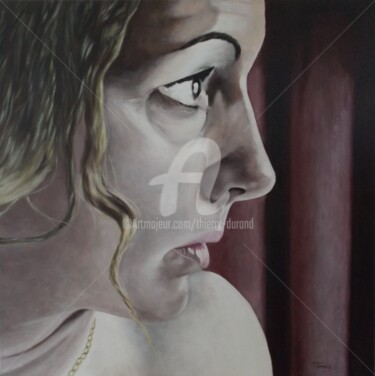 Painting titled "Aude" by Thierry Durand, Original Artwork, Acrylic Mounted on Wood Stretcher frame