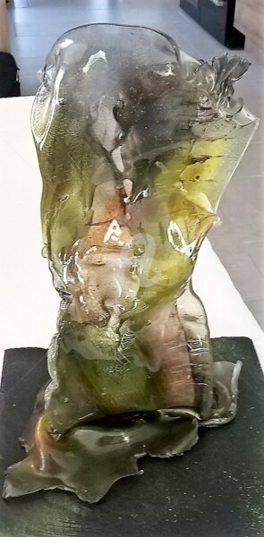 Sculpture titled "7" by Thierry Fromenteau, Original Artwork, Glass