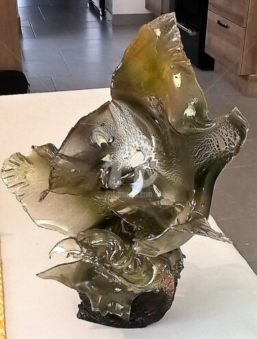 Skulptur mit dem Titel "8" von Thierry Fromenteau, Original-Kunstwerk, Glas