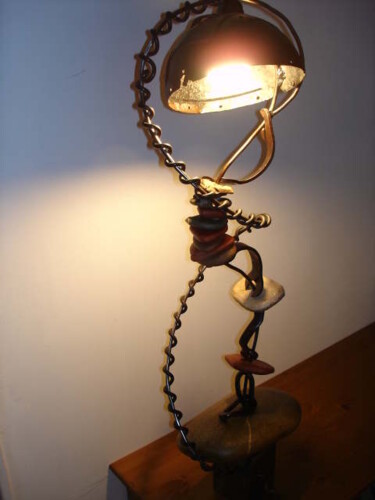 Peinture intitulée "Lampe Lamartine" par Thierry Gall, Œuvre d'art originale
