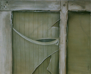Malerei mit dem Titel "Blessure" von Thierry Garnier-Lafond, Original-Kunstwerk, Öl