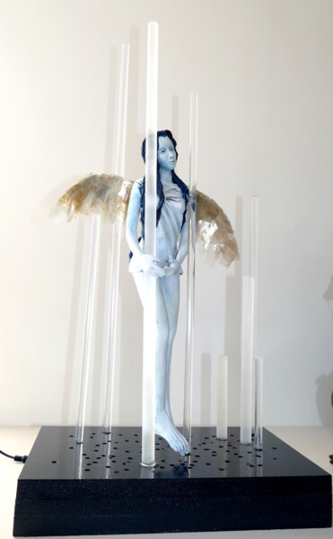 Sculpture intitulée "Angie" par Thierry Godefroid, Œuvre d'art originale, Terre cuite