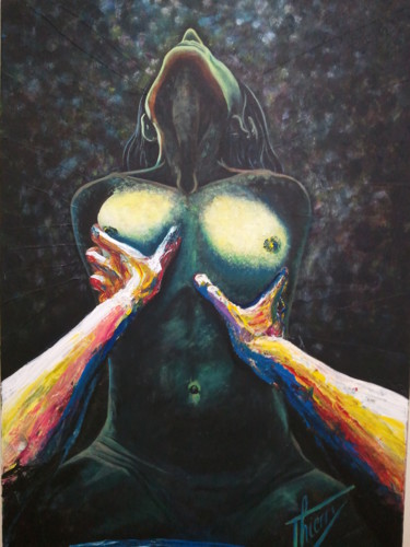 Pintura titulada "extase" por Thierry Godefroid, Obra de arte original, Oleo