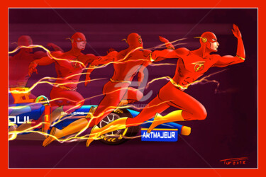 Drawing titled "flash version" by Thierry Goulard, Original Artwork, Digital Photography