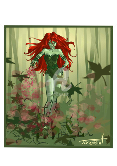 Arts numériques intitulée "poison-ivy-moi5.jpg" par Thierry Goulard, Œuvre d'art originale