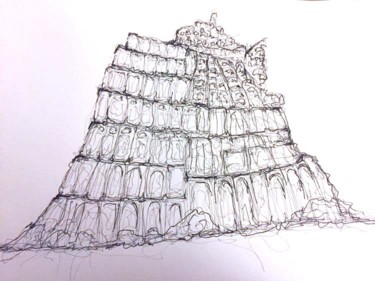 Drawing titled "Babel.jpg" by Thierry Guilbert, Original Artwork, Other
