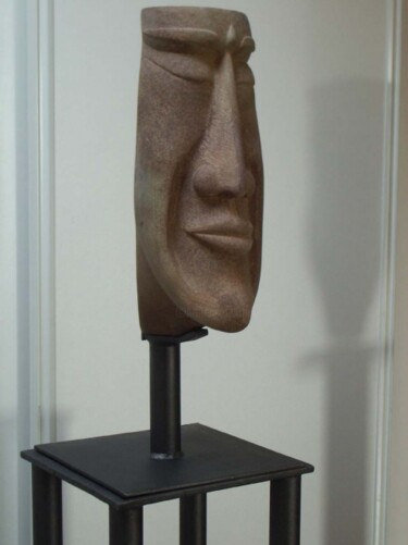 Sculpture intitulée "MYTHIQUE" par Thierry Herbreteau, Œuvre d'art originale, Pierre