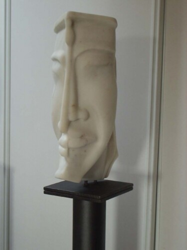 Sculpture intitulée "ENTITE BIS (PROFIL…" par Thierry Herbreteau, Œuvre d'art originale, Pierre