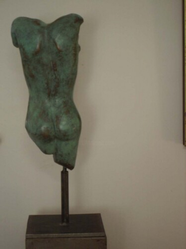 Sculpture intitulée "BUSTE HOMME" par Thierry Herbreteau, Œuvre d'art originale, Métaux