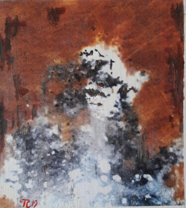 Pintura titulada "Lutin coquin" por John Des Îles, Obra de arte original, Oleo