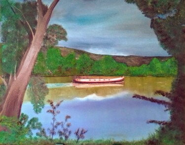 Malerei mit dem Titel "Végétal Windows" von John Des Îles, Original-Kunstwerk, Öl