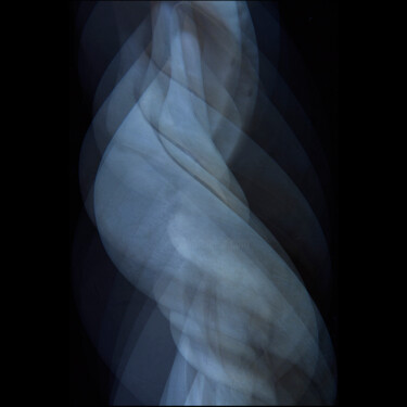 Photography titled "BLUE BUSH - MOVEMEN…" by Thierry Ledé, Original Artwork, Manipulated Photography