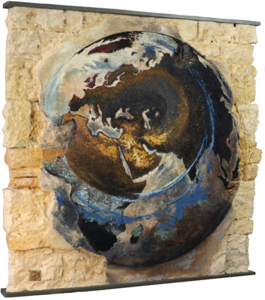 Escultura intitulada "Lever de soleil sur…" por Thierry Legrand (ziiart), Obras de arte originais, Madeira Montado em Outro…
