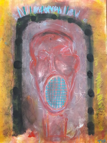 Peinture intitulée "Après le masque,la…" par Thierry Marcel Blatt, Œuvre d'art originale, Acrylique