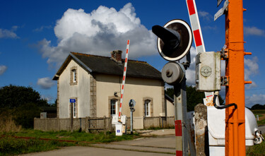 摄影 标题为“Ligne de chemin de…” 由Thierry Martin, 原创艺术品, 数码摄影