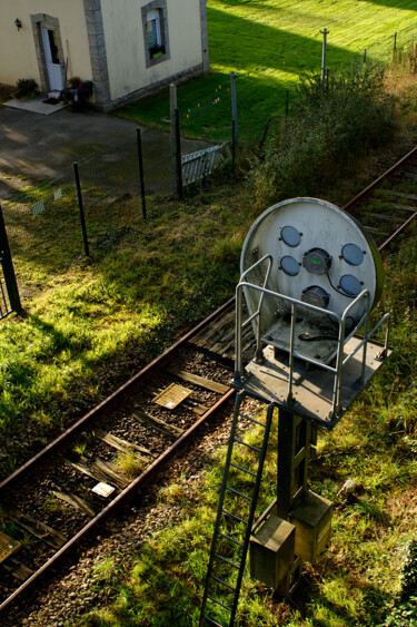 Fotografie mit dem Titel "Ligne de chemin de…" von Thierry Martin, Original-Kunstwerk, Digitale Fotografie