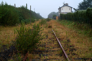 Fotografie mit dem Titel "Ligne de chemin de…" von Thierry Martin, Original-Kunstwerk, Digitale Fotografie