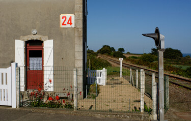 Photography titled "Ligne de chemin de…" by Thierry Martin, Original Artwork, Digital Photography