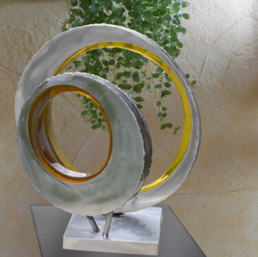 Sculpture intitulée "Vilya&Nenya" par Thierry Palaz, Œuvre d'art originale, Métaux