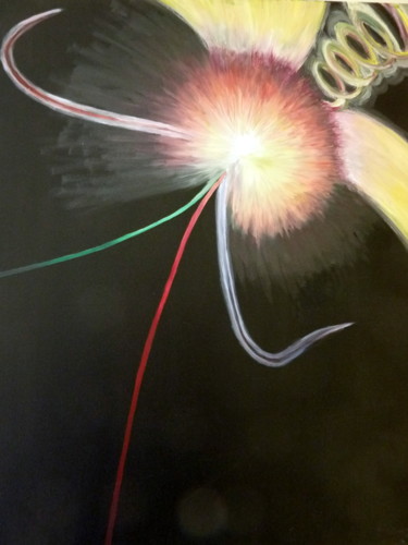 Peinture intitulée "High energy 02" par Thyus, Œuvre d'art originale, Huile