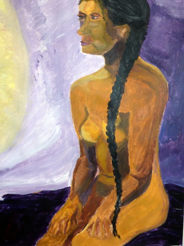 Peinture intitulée "Beautiful braid" par Thyus, Œuvre d'art originale, Acrylique