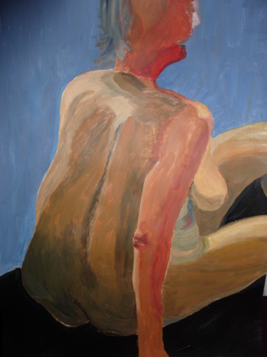 Malerei mit dem Titel "Back sit" von Thyus, Original-Kunstwerk, Acryl