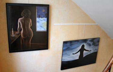 Peinture intitulée "expo 2" par Thierry Robert, Œuvre d'art originale, Huile