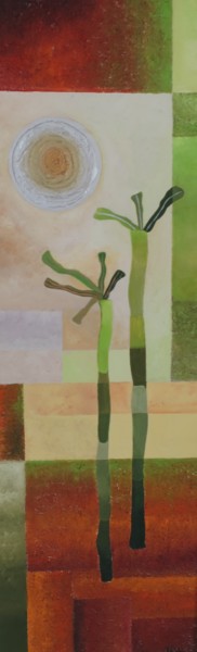 Peinture intitulée "Bambou 3" par Thierry Robin, Œuvre d'art originale