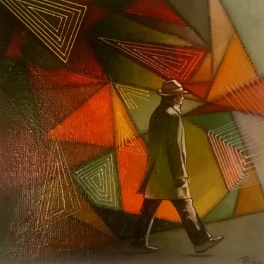 Картина под названием "La nuit" - Thierry Robin, Подлинное произведение искусства
