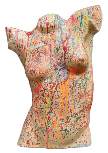 Скульптура под названием "Urban Aphrodite" - Thierry Sorin, Подлинное произведение искусства, Рисунок распылителем краски