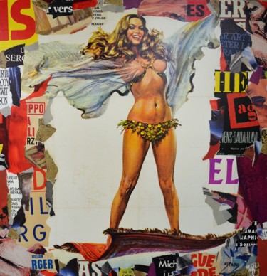 Collages titled "Pin Up" by Thierry Spada, Original Artwork