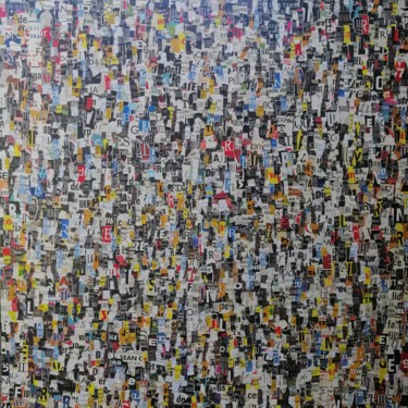 Collages intitulée "Fragmentationement…" par Thierry Spada, Œuvre d'art originale, Collages