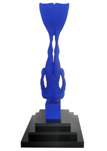 Скульптура под названием "La Palme 50cm" - Thierry Trivès, Подлинное произведение искусства, Смола