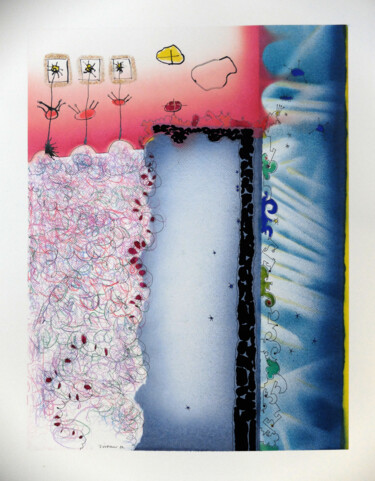 "Division 4" başlıklı Resim Thierry Virton tarafından, Orijinal sanat, Hava fırçası
