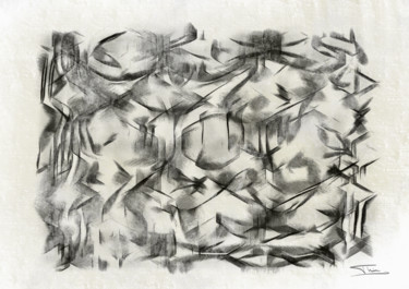 Arts numériques intitulée "Composition abstrai…" par Thierry Daudier De Cassini, Œuvre d'art originale, Peinture numérique