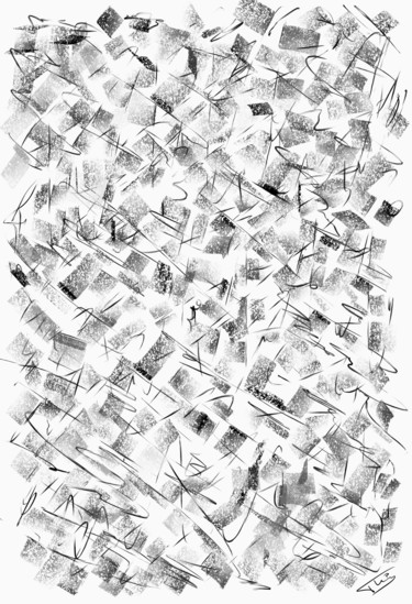 Artes digitais intitulada "Composition abstrai…" por Thierry Daudier De Cassini, Obras de arte originais, Pintura digital